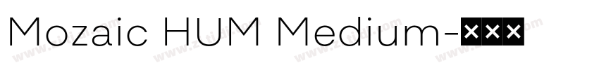 Mozaic HUM Medium字体转换